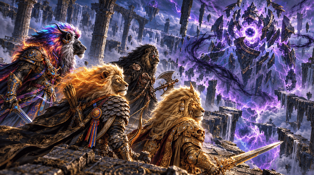 Combat scene from The Nullified Abyss of Kaelus